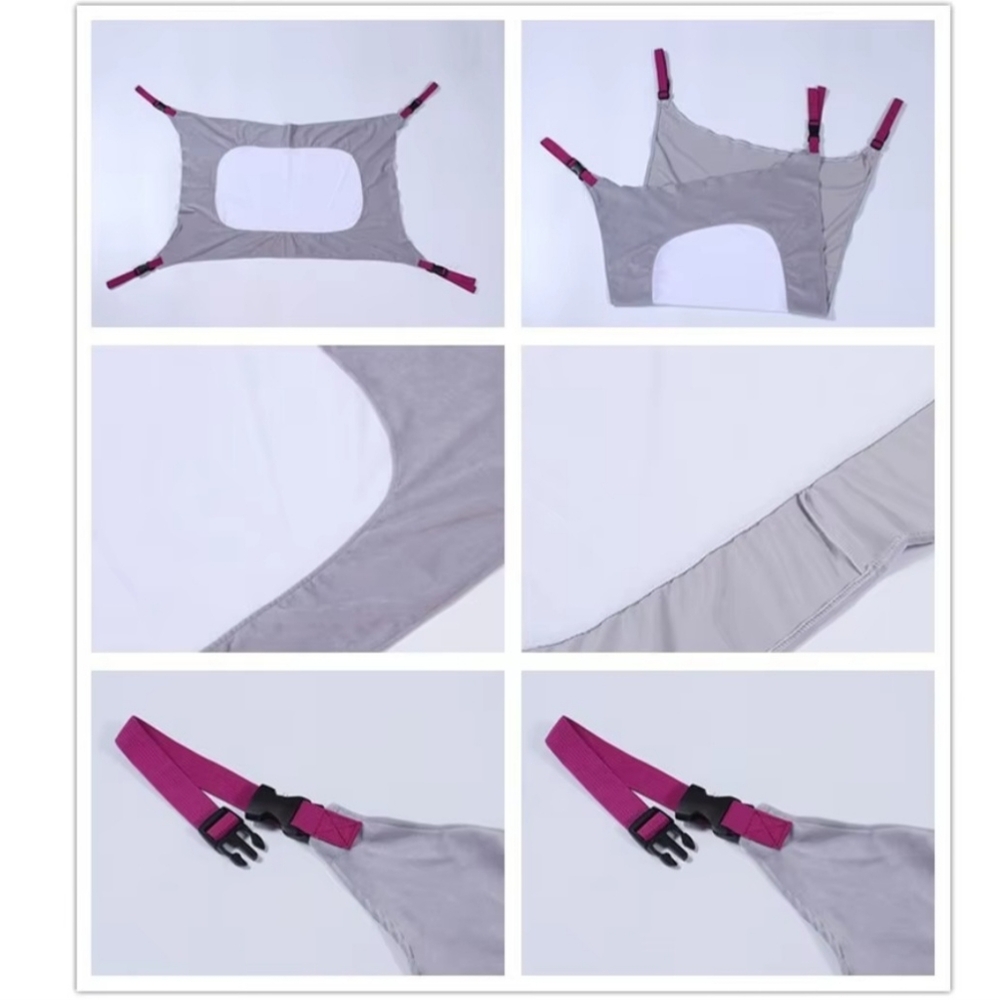 Newborn Baby Crib Hammock gray purple adjustable - Picture 2 of 3